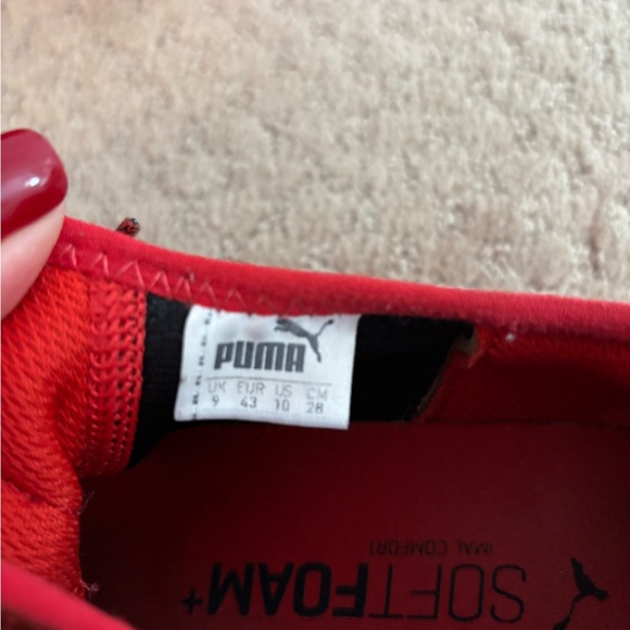 Puma Red Knit Sneakers - Picture 6 of 6